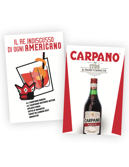CARTOLINE CARPANO AMERICANO 25 PZ