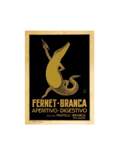 QUADRO FERNET-BRANCA ALLIGATORE 90x70 1PZ